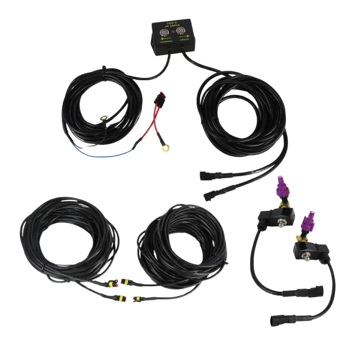 KIT PONTA CERCA BARRA 12V PULVERIZADOR AGRICOLA E BICO LILÁS