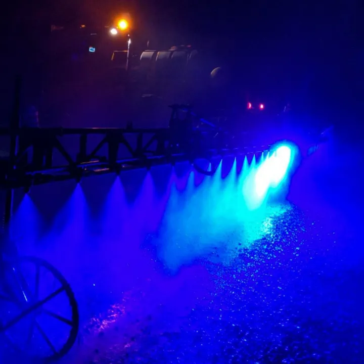 KIT FAROL LUZ LED AZUL UNIVERSAL PULVERIZADOR NOTURNO BLUE