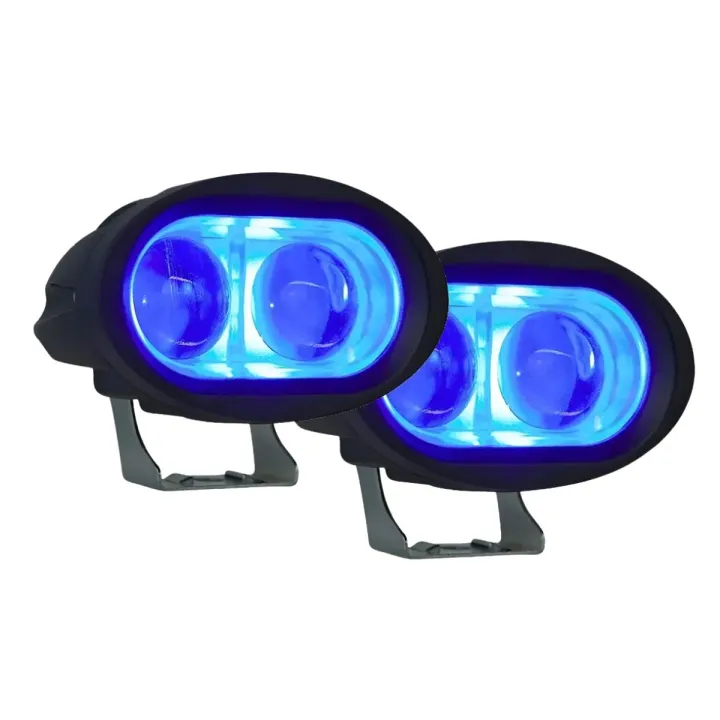KIT FAROL LUZ LED AZUL UNIVERSAL PULVERIZADOR NOTURNO BLUE
