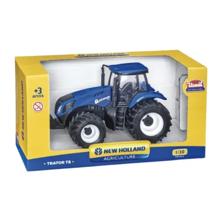 TRATOR NEW HOLLAND T8 BRINQUEDO 1/30